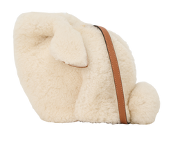 Mini Bunny Bag, Shearling, Cream/Tan, 521815, S/DB, 3*